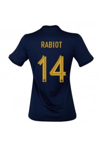 Fotbalové Dres Francie Adrien Rabiot #14 Dámské Domácí Oblečení MS 2022 Krátký Rukáv